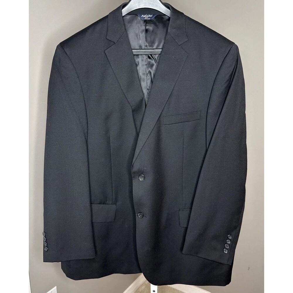 joseph feiss gold Collection blazer 50R Mens Black Suit Coat